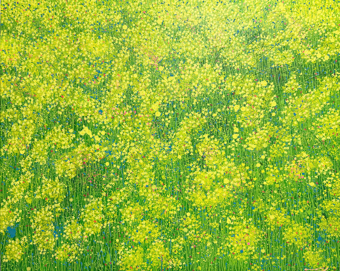 Little flowers, 65.1x53cm, acrylic on canvas, 2024