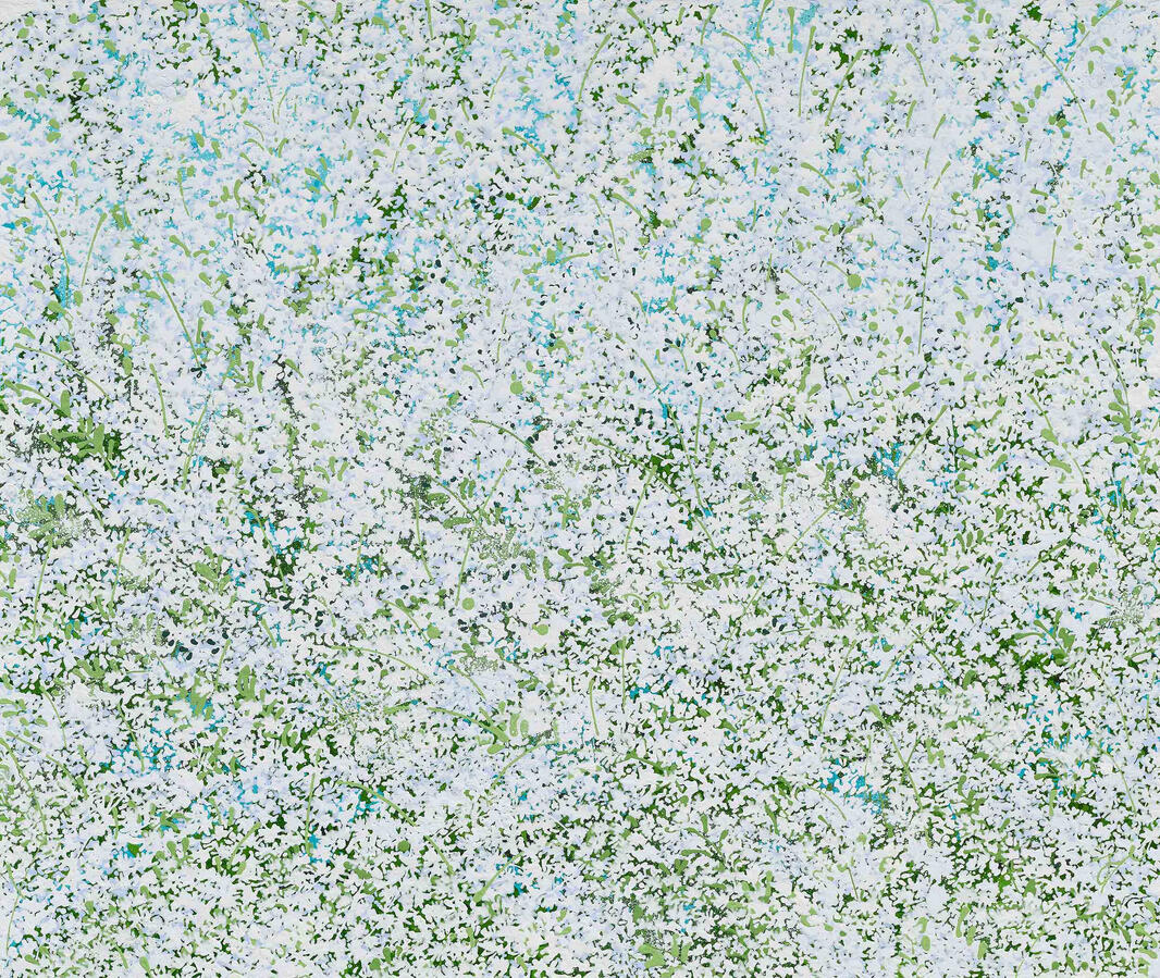 Little flowers, acrylic on canvas,53 x 45 cm,2023