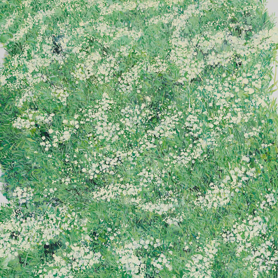 Little flowers, 91x91cm, acrylic on canvas, 2023