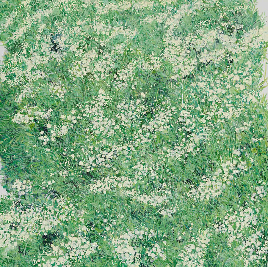 Little flowers, 91x91cm, acrylic on canvas, 2023
