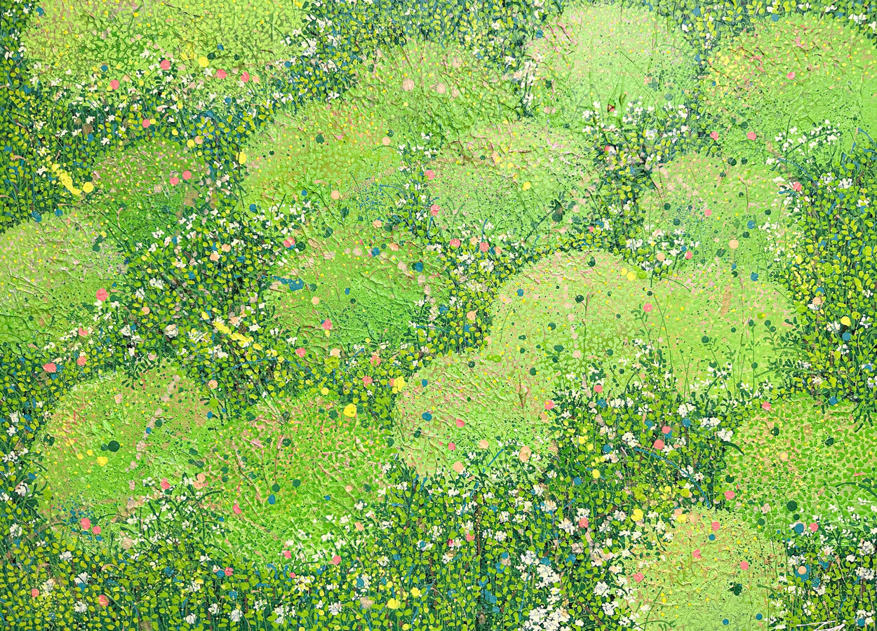 flowers, 72.7x53cm, acrylic on canvas,2024