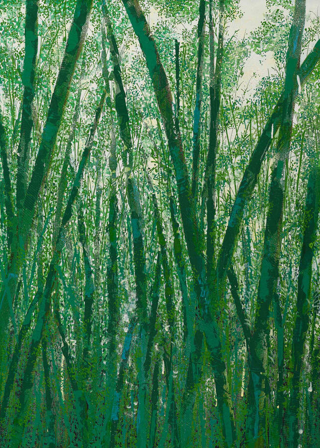 forest, 90 x 65.1 cm, acrylic on canvas, 2023