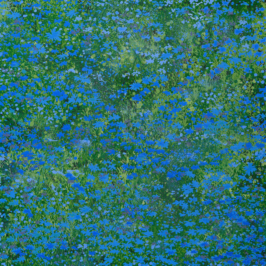 Little flowers, 61x61cm, acrylic on canvas, 2023